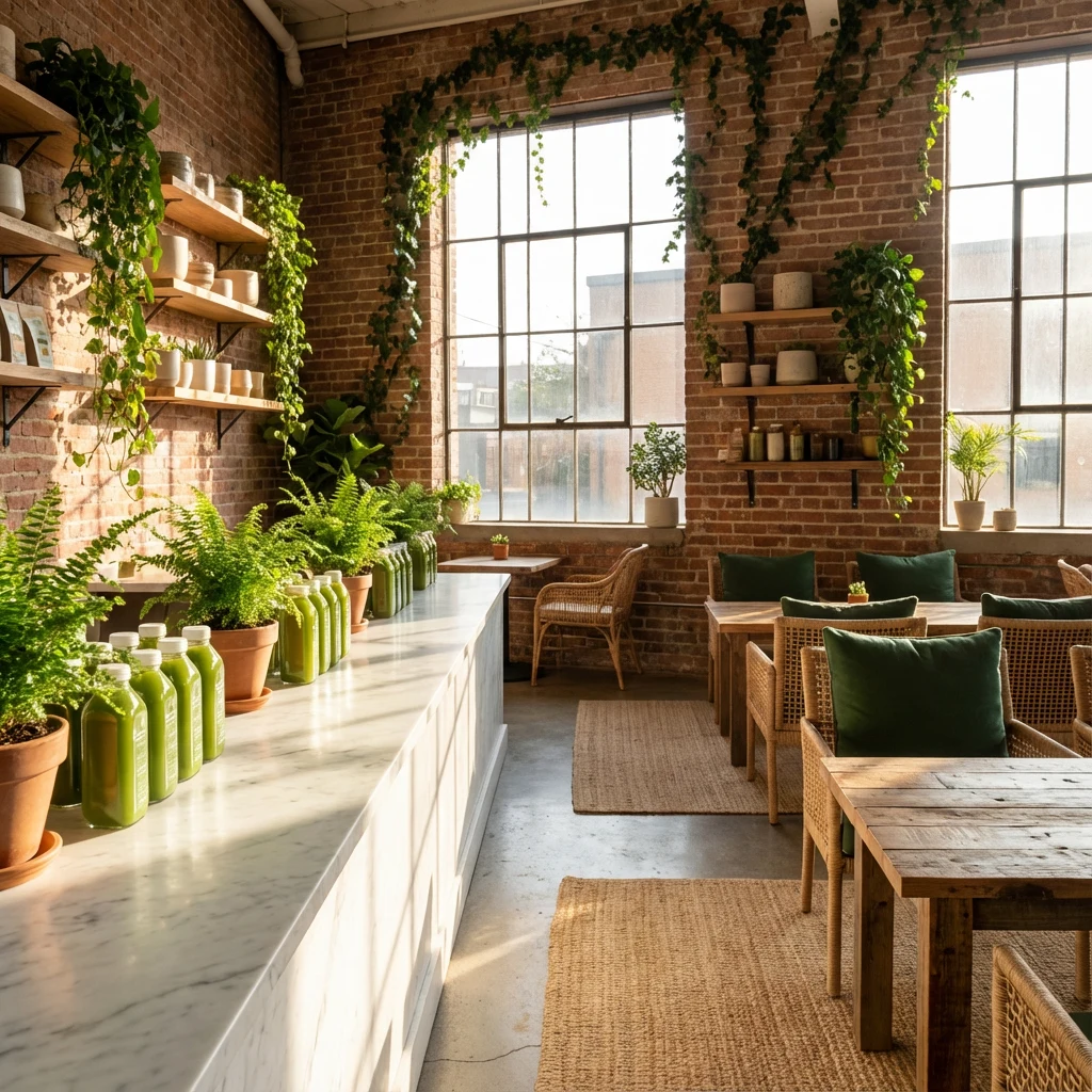Juice bar interior
